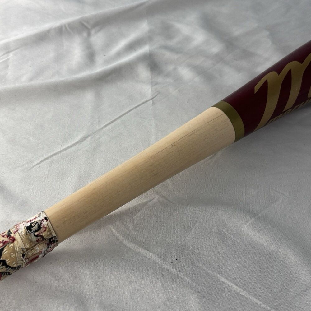 Marucci Youth Baseball Bat AM22 Handcrafted Wood Pro Model 30.5” 26 Oz Red Beige - Picture 5 of 10